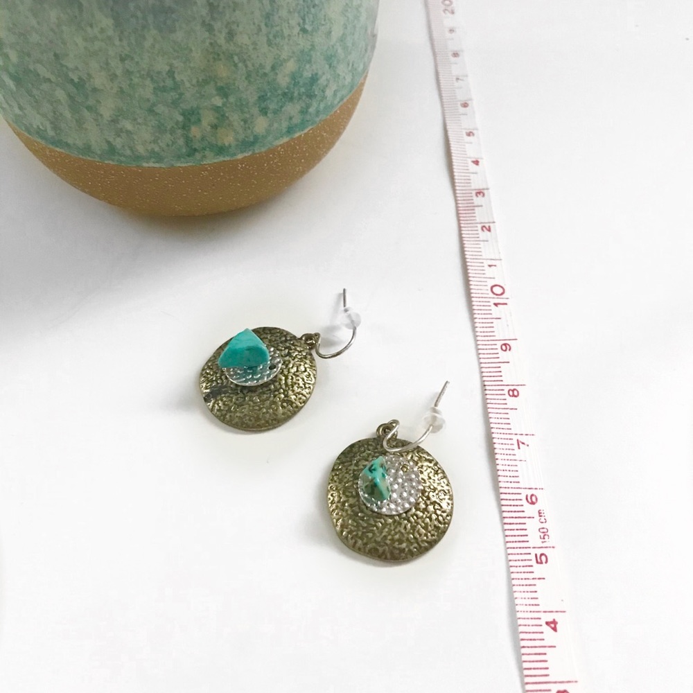 Mixed metal earrings